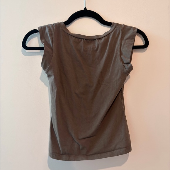 Brandy Melville Brown Wrap Top - Picture 4 of 4